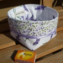 Textil tároló doboz, Kívül, belül erős vetexel erősítettem, jó t...