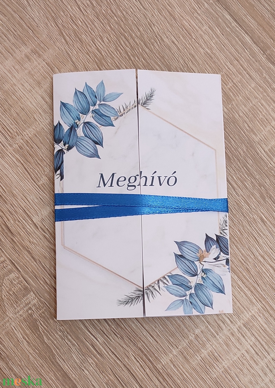 Ablakos , két oldalra nyíló meghívó  - esküvő - meghívó & kártya - meghívó - Meska.hu