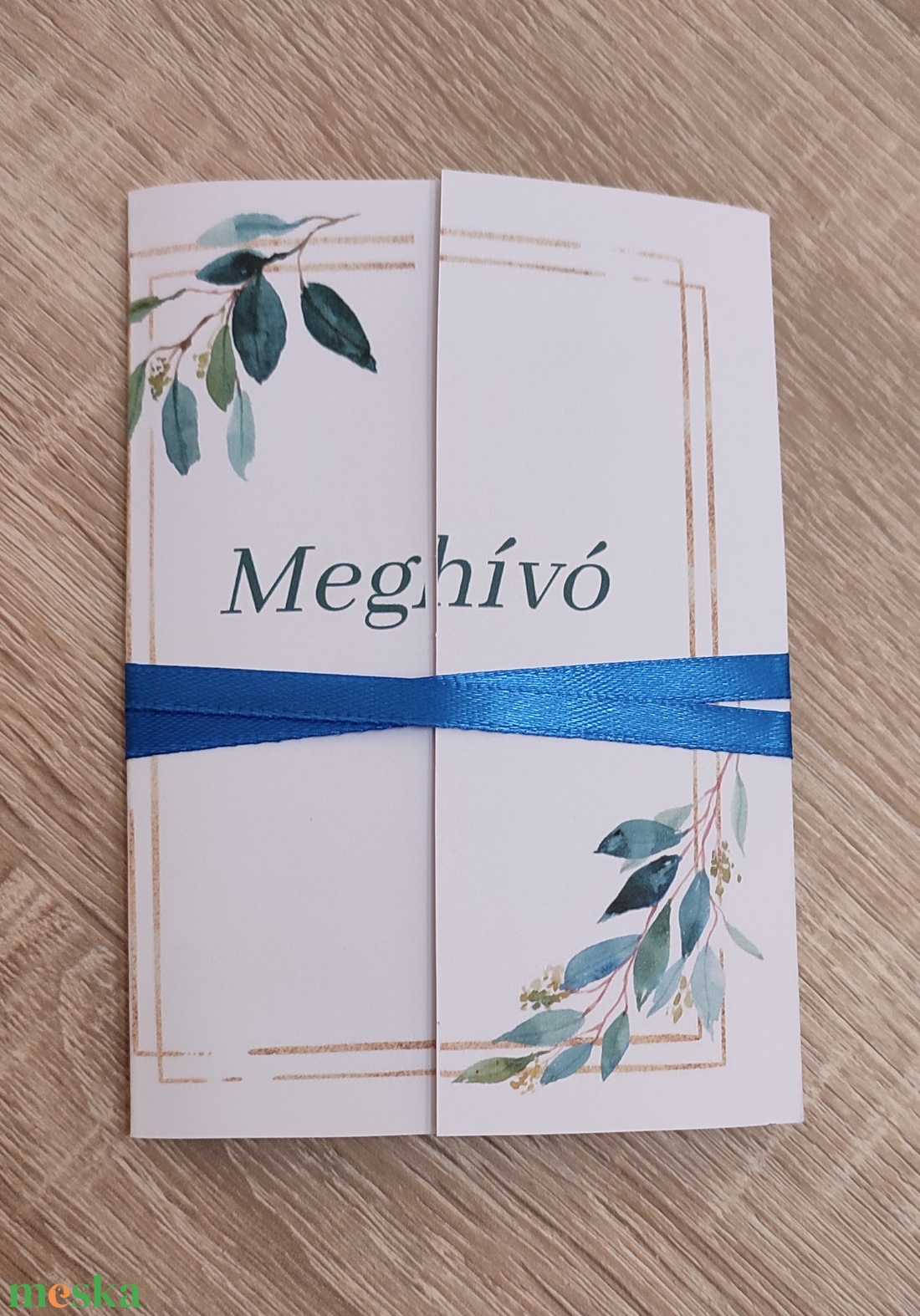 Ablakos , két oldalra nyíló meghívó  - esküvő - meghívó & kártya - meghívó - Meska.hu