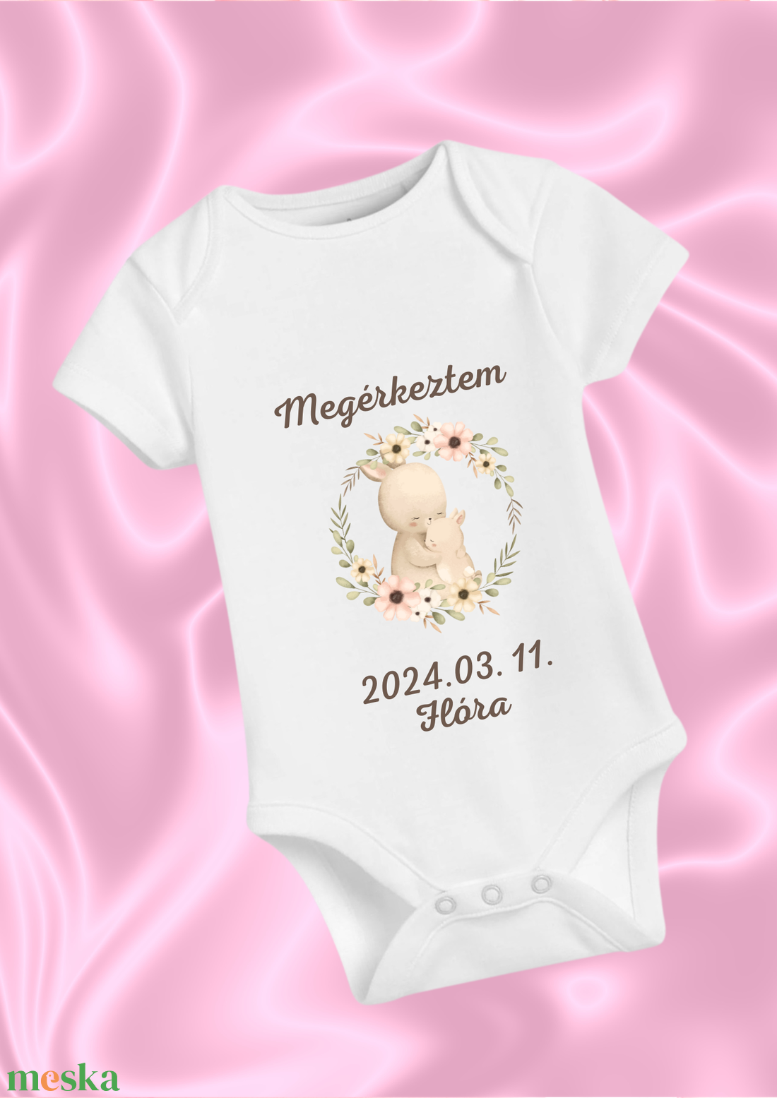 Megérkeztem body kislány  - ruha & divat - babaruha & gyerekruha - body - Meska.hu