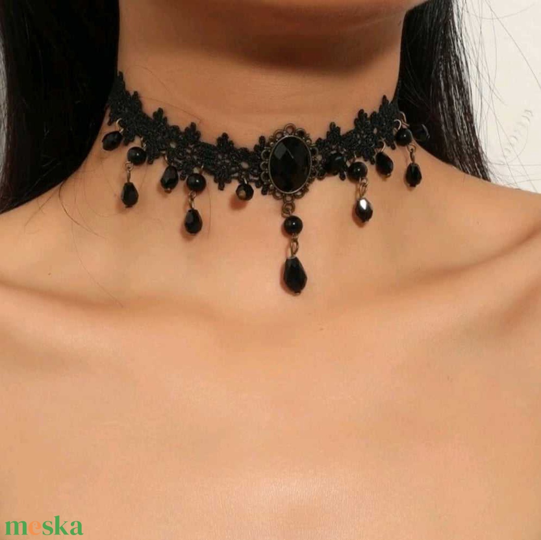 Precious - choker - ékszer - nyaklánc - gyöngyös nyaklánc - Meska.hu