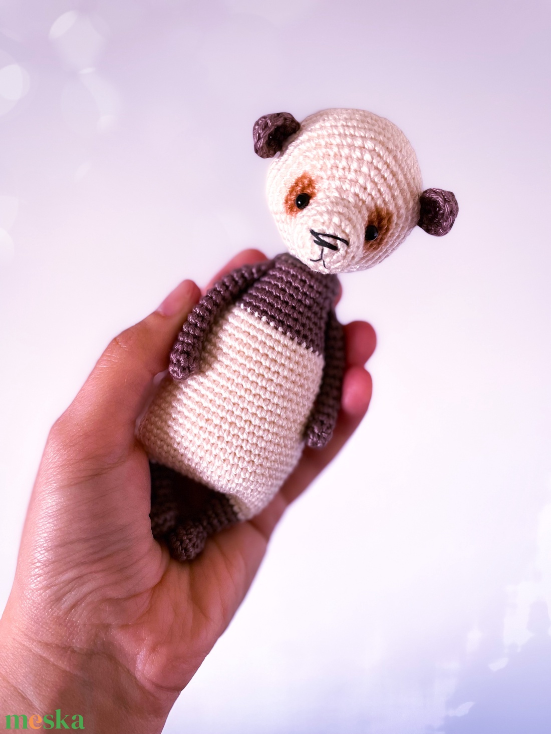 Amigurumi panda maci - forgatható fejjel - játék & sport - plüssállat & játékfigura - maci - Meska.hu