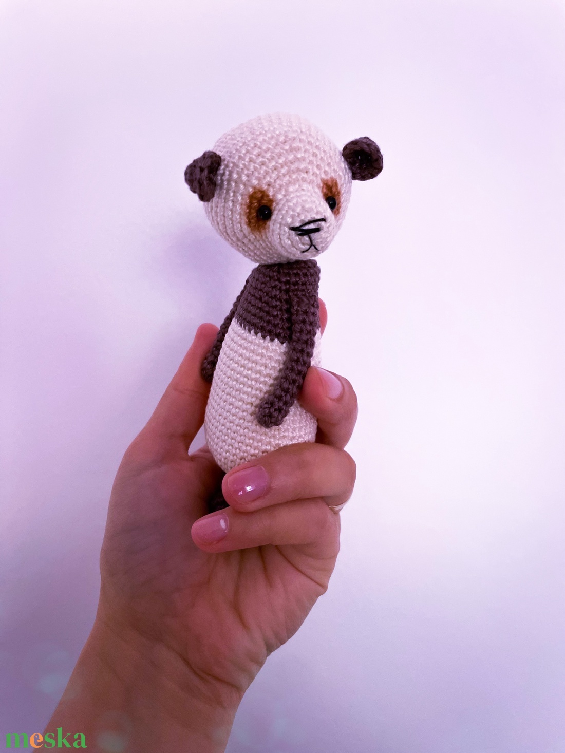 Amigurumi panda maci - forgatható fejjel - játék & sport - plüssállat & játékfigura - maci - Meska.hu