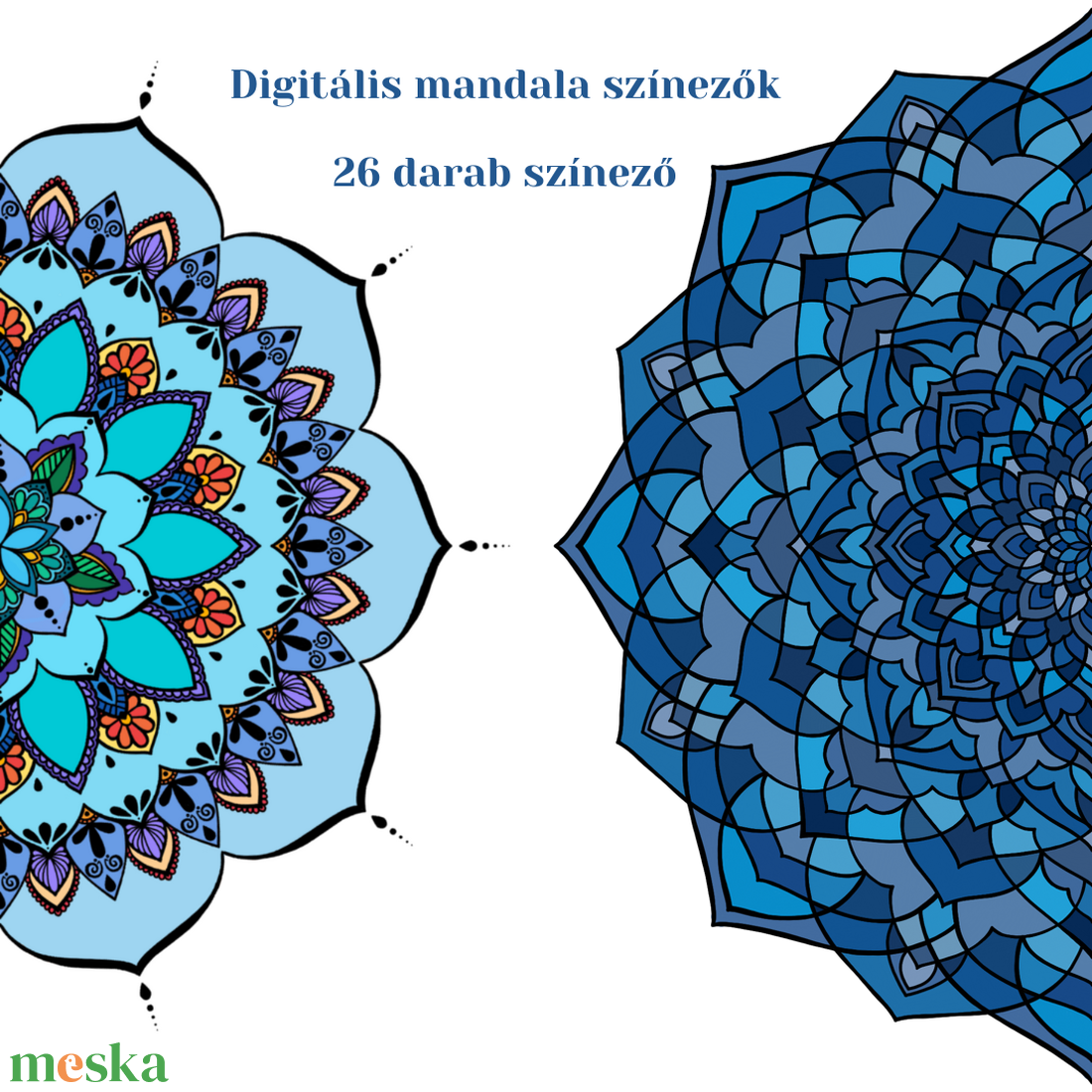 Mandala színező csomag, digitális színező - művészet - grafika & illusztráció - digitális - Meska.hu