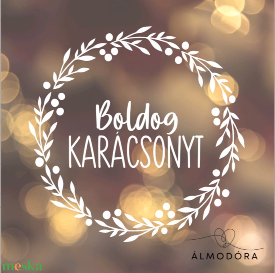 Karácsonyi ablakmatrica, ablakdekoráció, ablakdísz, koszorú - karácsony - karácsonyi lakásdekoráció - karácsonyi ablakdíszek, ablakmatricák - Meska.hu