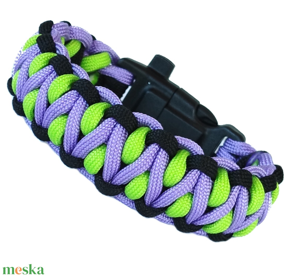 Taktikai túlélő paracord karkötő 3 funkciós csattal DRAGON EYE JOKER (csuklóméret 19-20cm) - ékszer - karkötő - fonott karkötő - Meska.hu