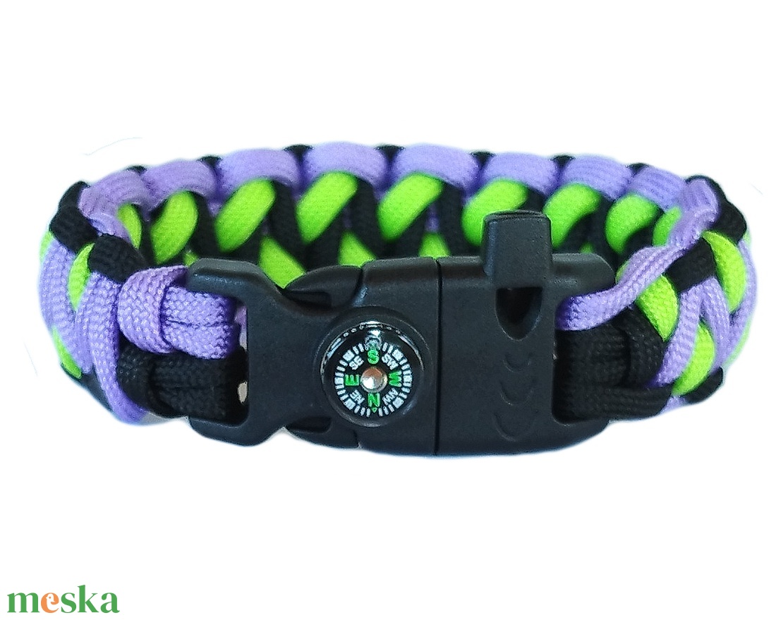 Taktikai túlélő paracord karkötő 3 funkciós csattal DRAGON EYE JOKER (csuklóméret 19-20cm) - ékszer - karkötő - fonott karkötő - Meska.hu