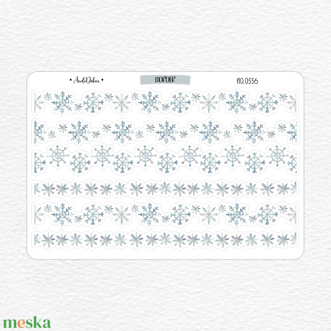 Hópihés napló szegélyező matricák - border matrica ív No.0556 - otthon & életmód - papír írószer - matrica, matrica csomag - Meska.hu