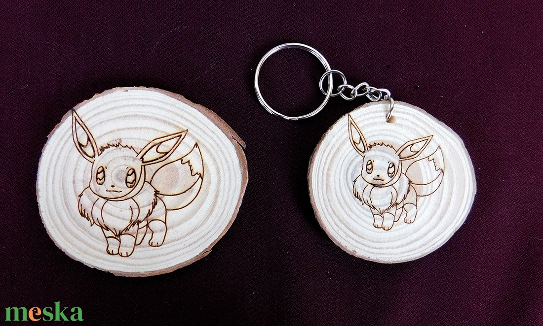 Eevee pokemon kulcstartó/mágnes - táska & tok - kulcstartó & táskadísz - kulcstartó - Meska.hu