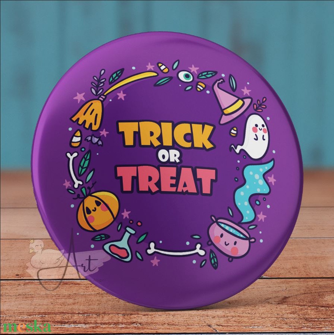 Halloween trick or treat kitűző - tök bross - kitűző - őszi bross - pók kitűző - cuki - tök - halloween - pókháló - ékszer - kitűző és bross - kitűző - Meska.hu