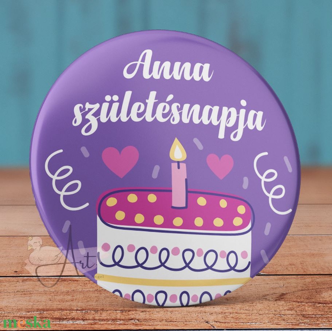 Boldog szülinapot számos kitűző - névre szóló bross - neves aji - happy birthday - cuki ajándék - szülinap - születésnap - ékszer - kitűző és bross - kitűző - Meska.hu