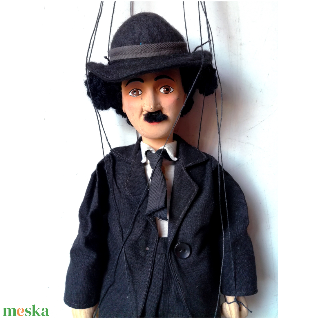 Charlie Chaplin marionett bábú - játék & sport - bábok - marionett - Meska.hu