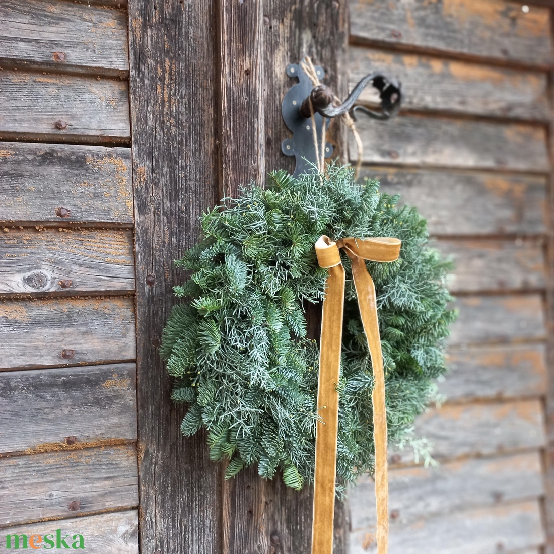 NOBILIS ÉS CIPRUS ajtódísz - karácsony - adventi díszek - adventi ajtódísz - Meska.hu