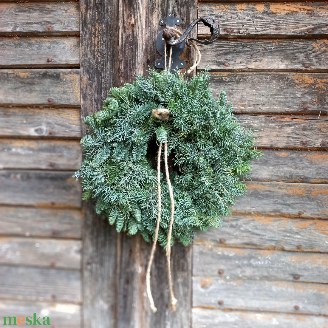 NOBILIS ÉS CIPRUS ajtódísz - karácsony - adventi díszek - adventi ajtódísz - Meska.hu