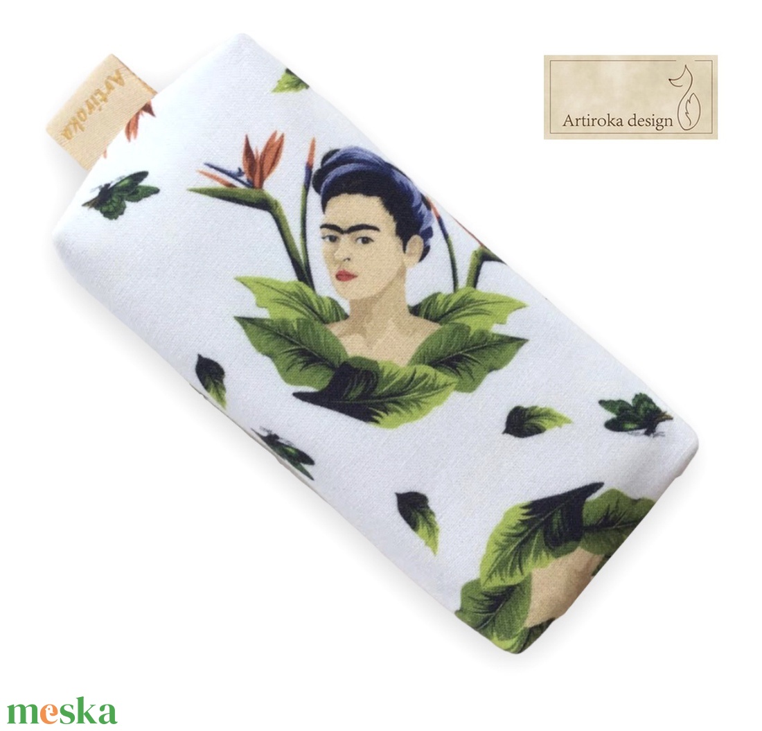 Frida Kahlo  mintás PRÉMIUM papírzsebkendő tartó - Artiroka design - táska & tok - pénztárca & más tok - zsebkendőtartó tok - Meska.hu