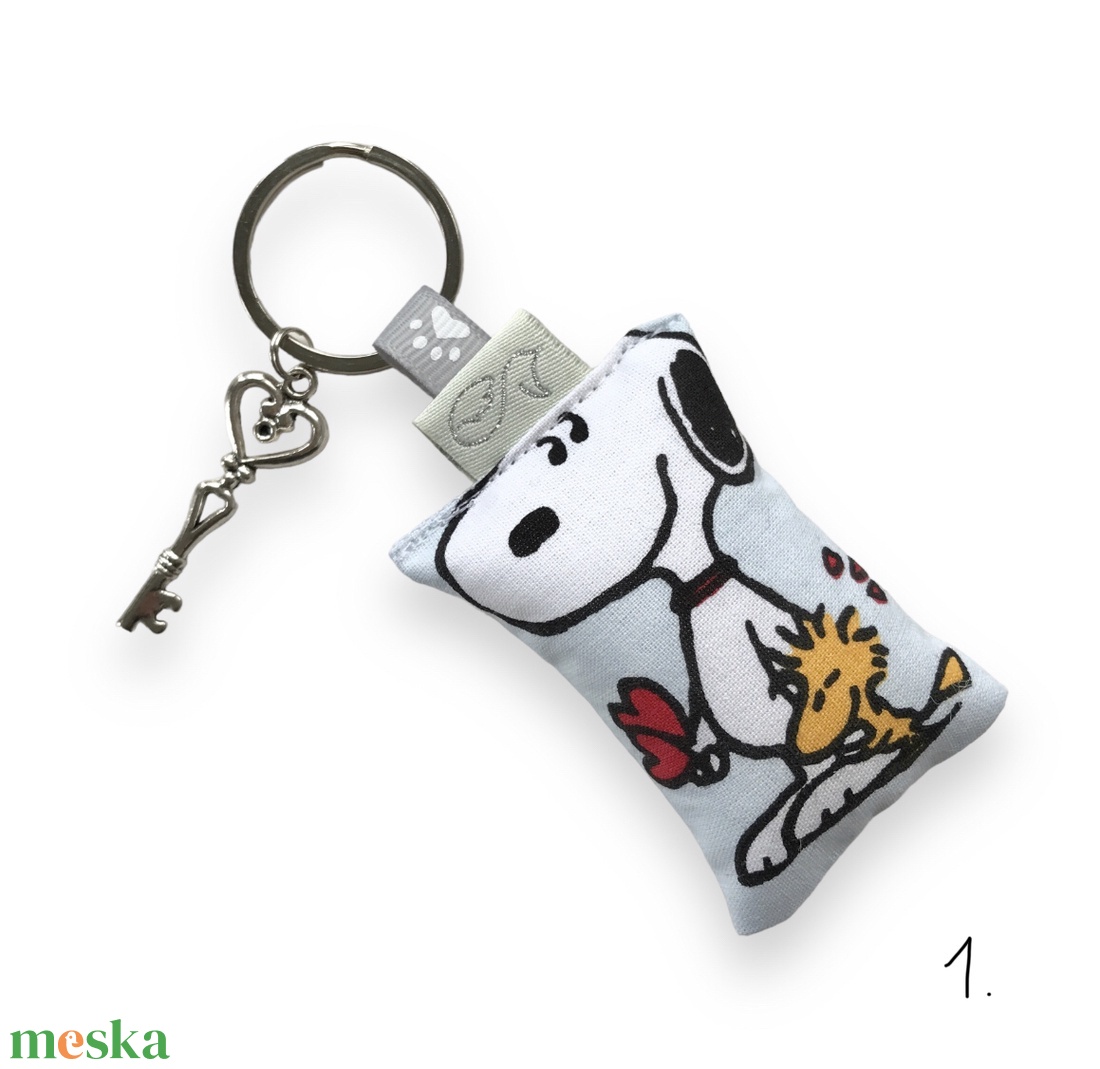 SNOOPY kutya mintás kulcstartó -  Artiroka design - táska & tok - kulcstartó & táskadísz - kulcstartó - Meska.hu