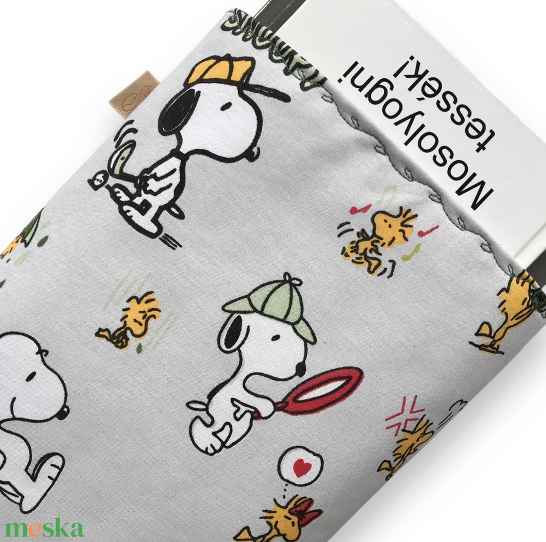 Snoopy kutya és barátai mintás KÖNYVTOK akár gombos zárral - Artiroka design - könyv & zene - könyvtok - Meska.hu