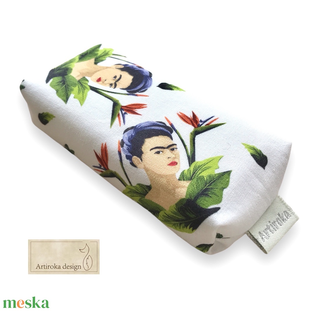 Frida Kahlo  mintás PRÉMIUM papírzsebkendő tartó - Artiroka design - táska & tok - pénztárca & más tok - zsebkendőtartó tok - Meska.hu