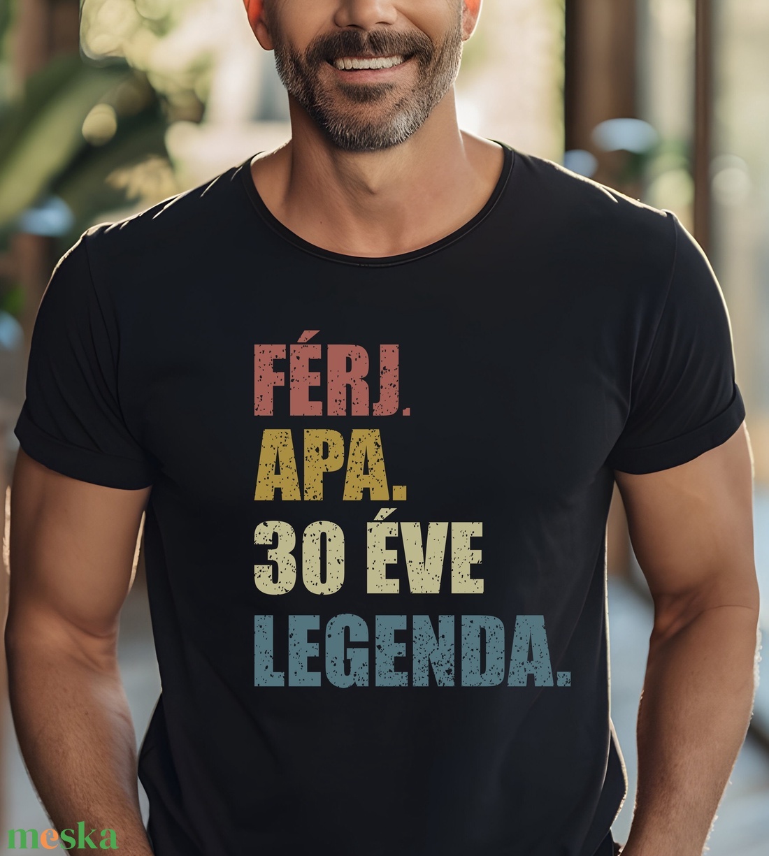 Férj. Apa. 30 Éve Legenda.  Tökéletes Szülinapi Ajándék Férjeknek és Apáknak, Barátoknak és Kollégáknak! - ruha & divat - női ruha - póló, felső - Meska.hu