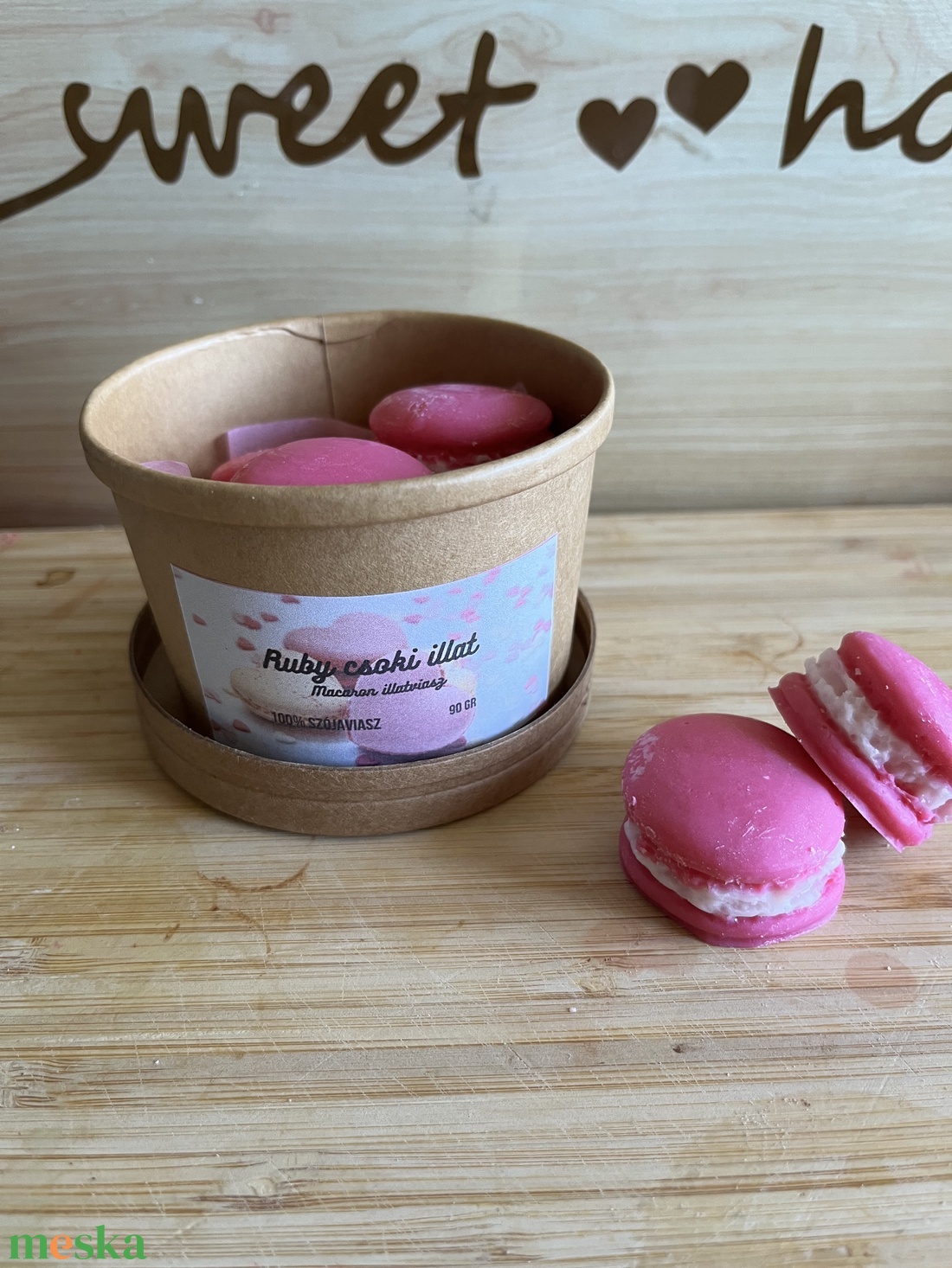 Illatviasz macaron - otthon & lakás - gyertya, illat, aroma - illatviasz - Meska.hu