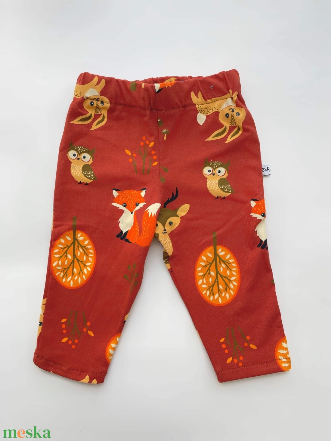 Baba leggings - erdő lakói 56-os - ruha & divat - babaruha & gyerekruha - nadrág - Meska.hu