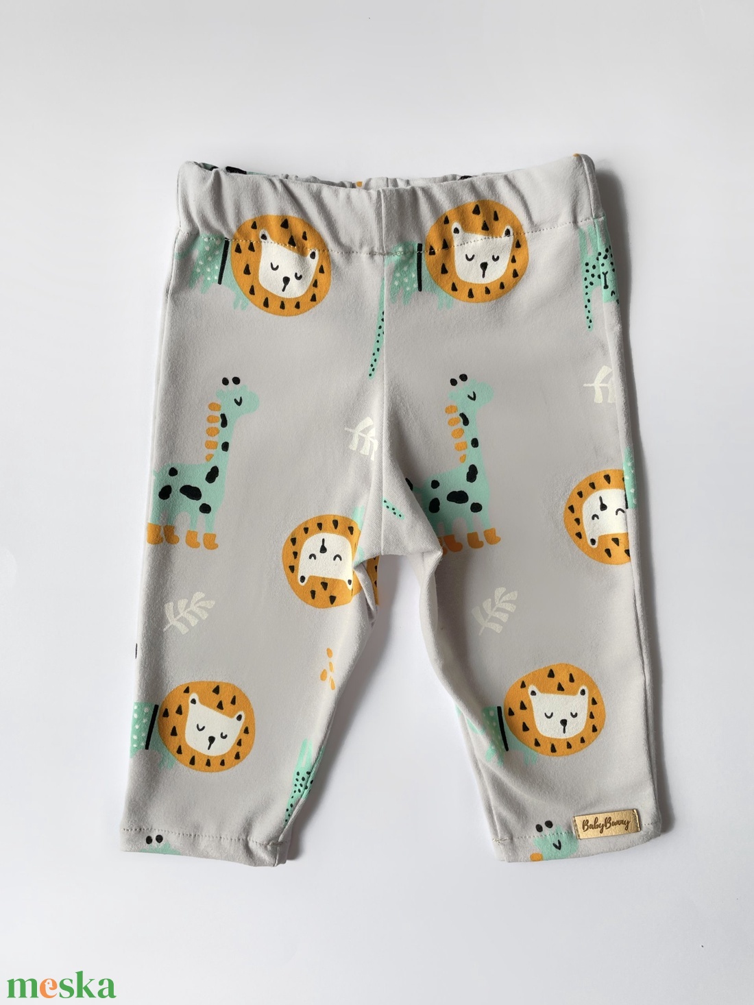 Baba leggings - safari szürke  - ruha & divat - babaruha & gyerekruha - nadrág - Meska.hu