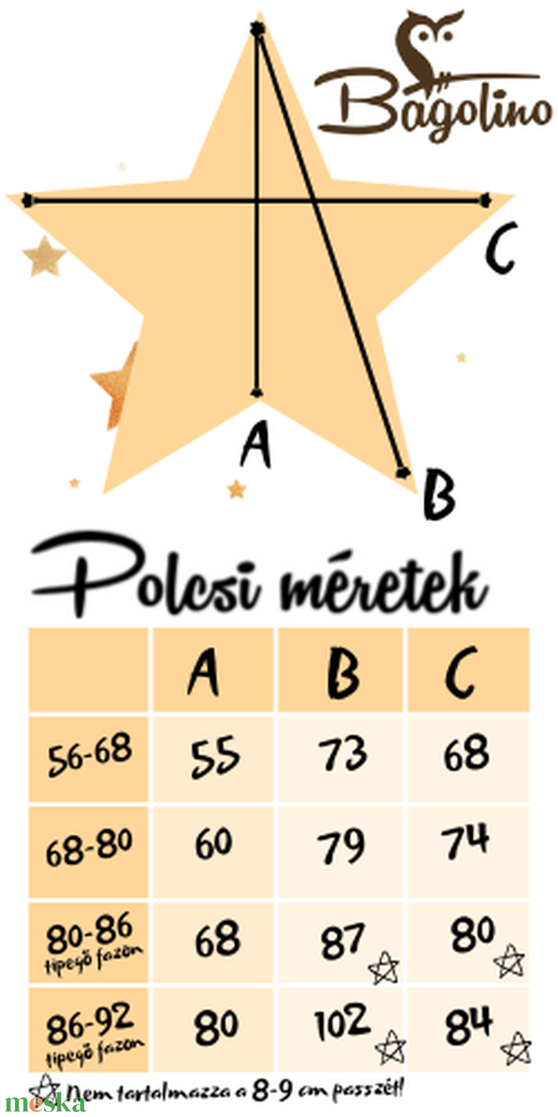 Tavaszi/Őszi Babacsillag polárból - Polcsi - ruha & divat - babaruha & gyerekruha - tipegőhálózsák - Meska.hu