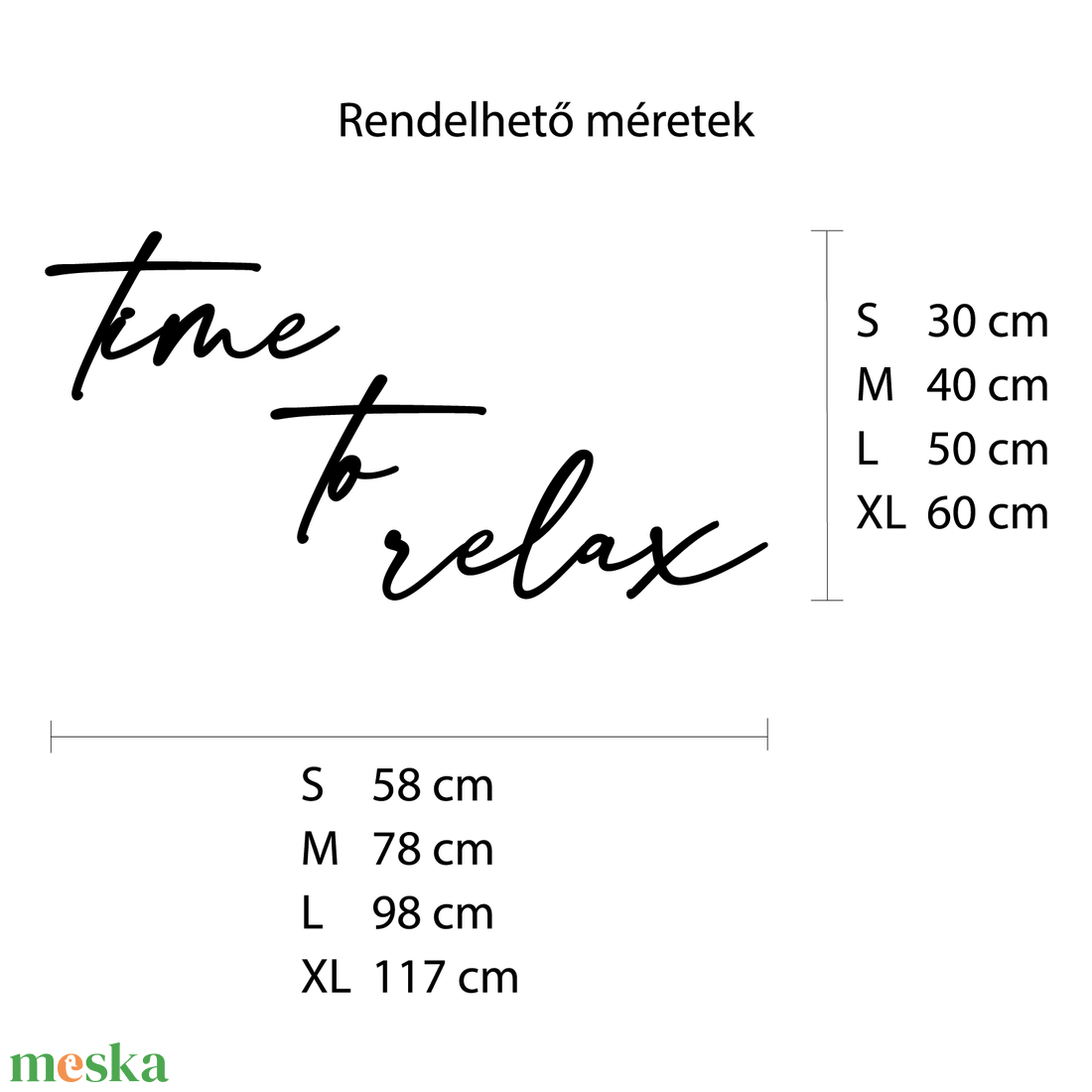 Fából készült felirat- time to relax - otthon & életmód - dekoráció - fali és függő dekoráció - felirat - Meska.hu