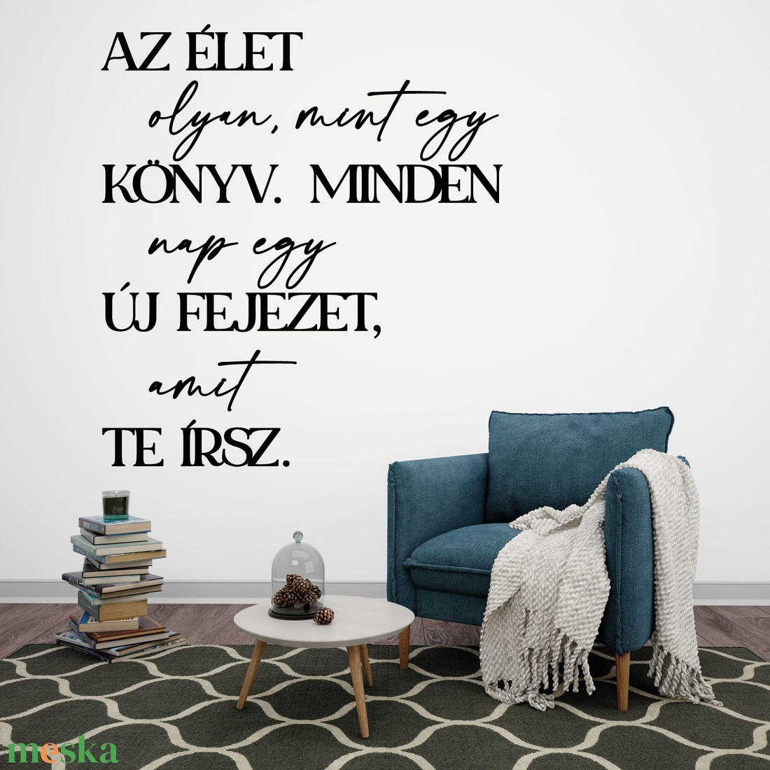 Fából készült felirat- Az élet olyan, mint egy könyv - otthon & életmód - dekoráció - fali és függő dekoráció - felirat - Meska.hu