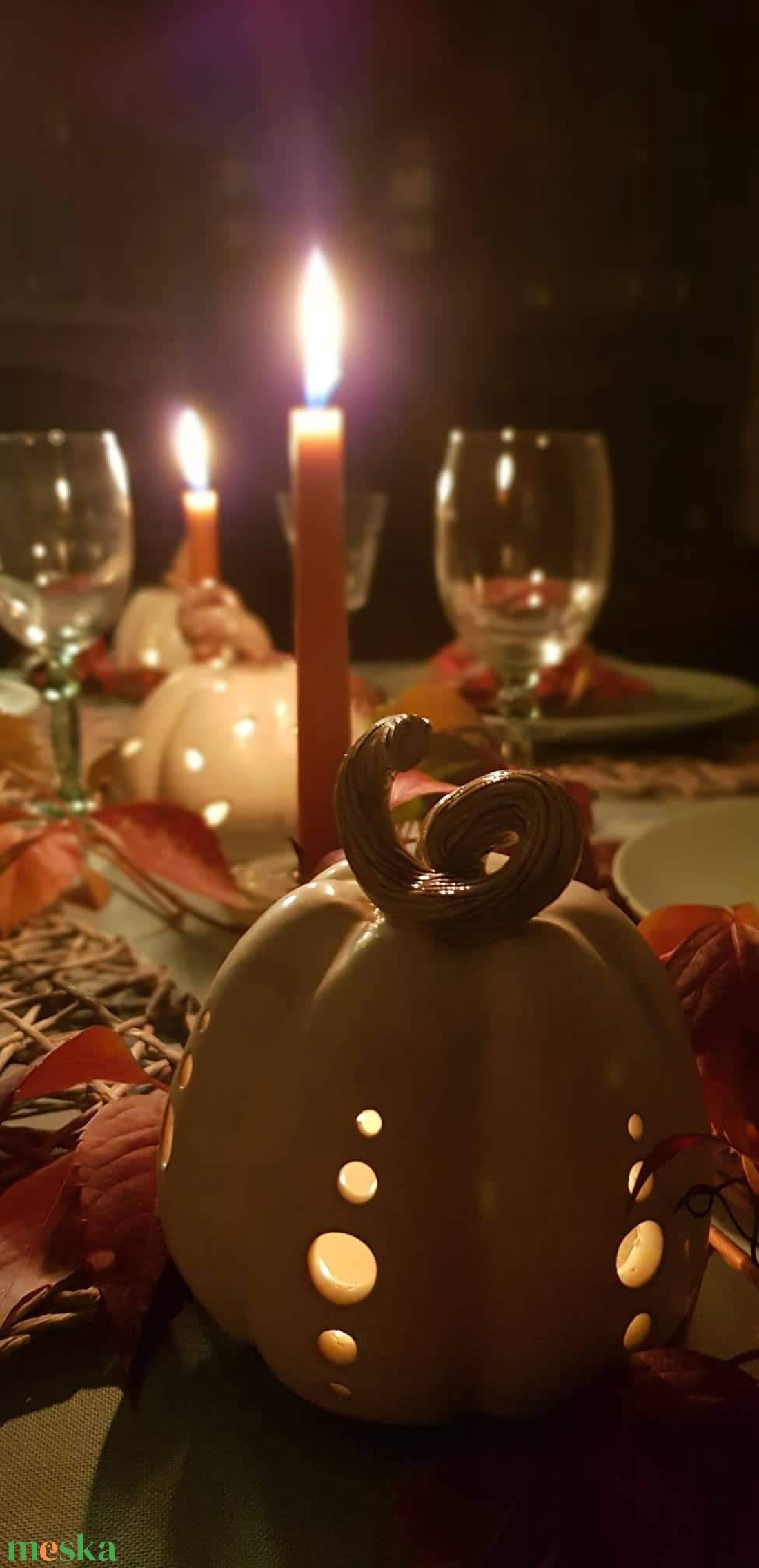 Kerámia töklámpás - halloweeni tök és lámpás - halloweeni tök és lámpás - Meska.hu