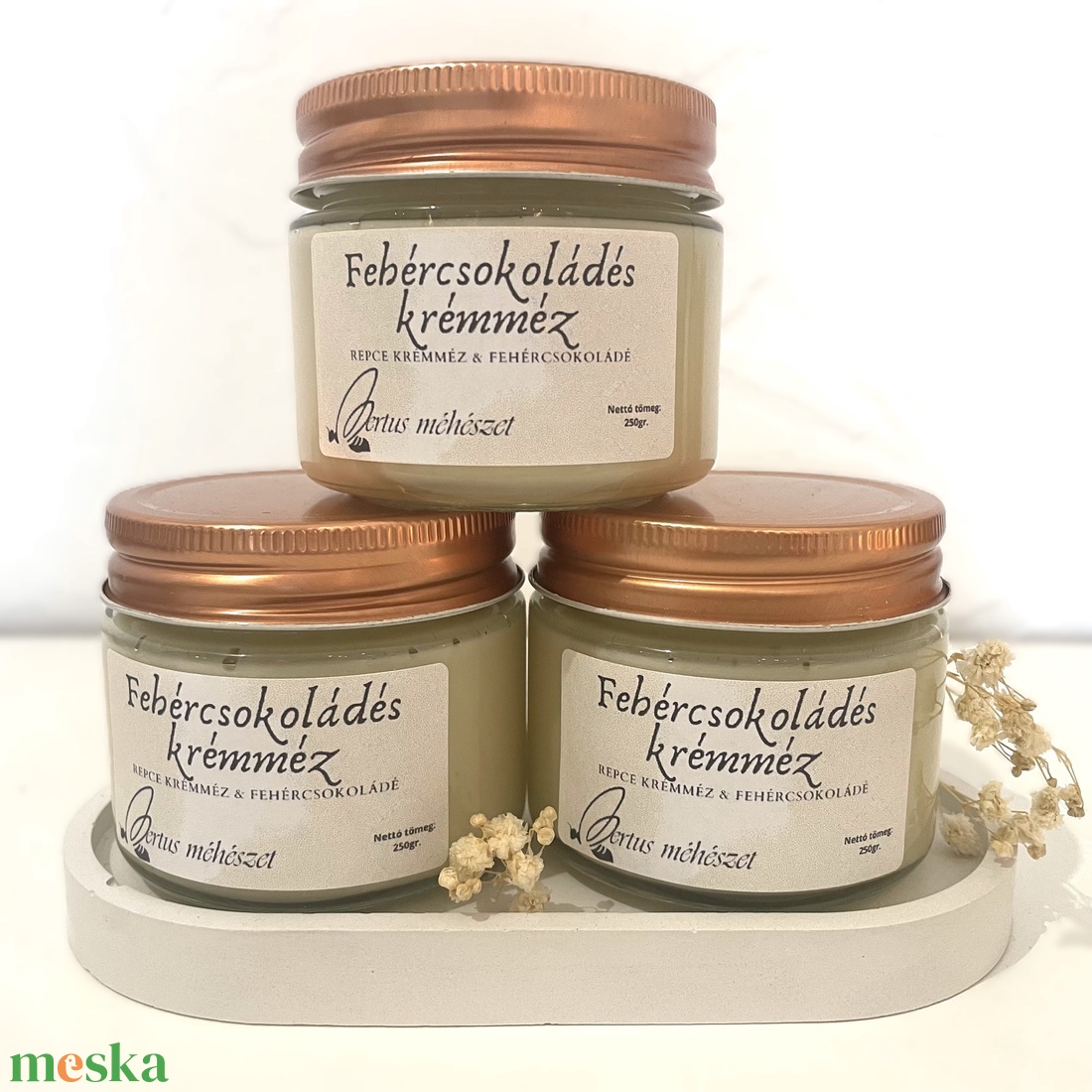 Fehér csokoládés krémméz 250g - élelmiszer - méz & propolisz - Meska.hu