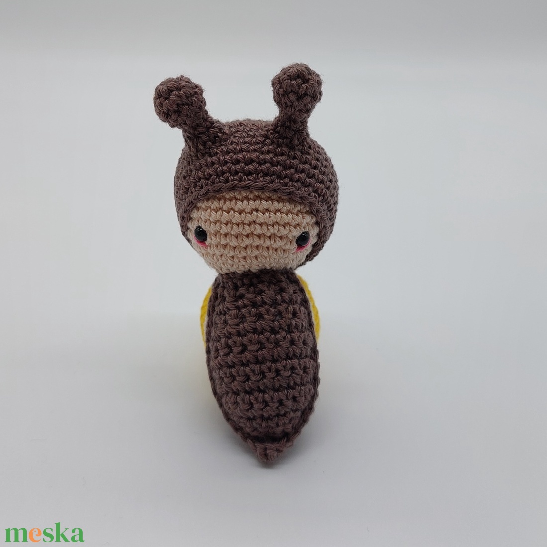 Aki mindig otthon van Amigurumi csiga - játék & sport - plüssállat & játékfigura - csiga - Meska.hu