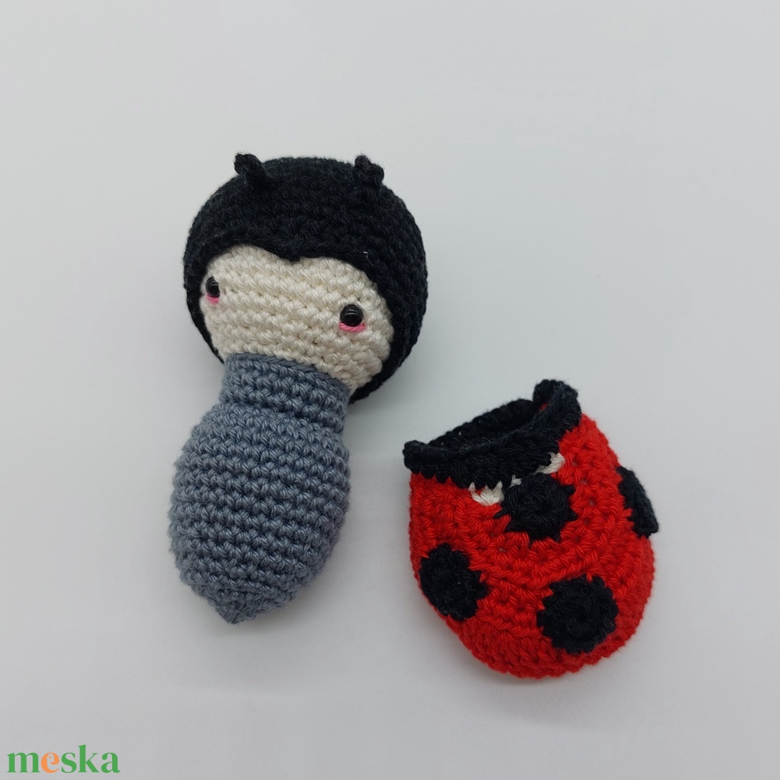 Pettyes világ Amigurumi katica - játék & sport - plüssállat & játékfigura - más figura - Meska.hu