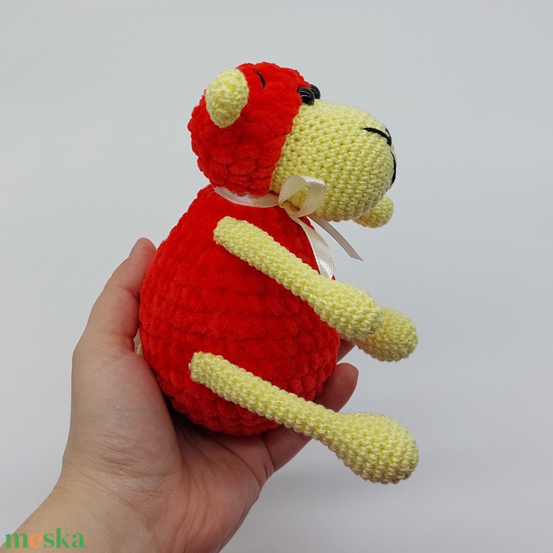 Pihe-puha amigurumi bárányka - játék & sport - plüssállat & játékfigura - plüss bárány - Meska.hu