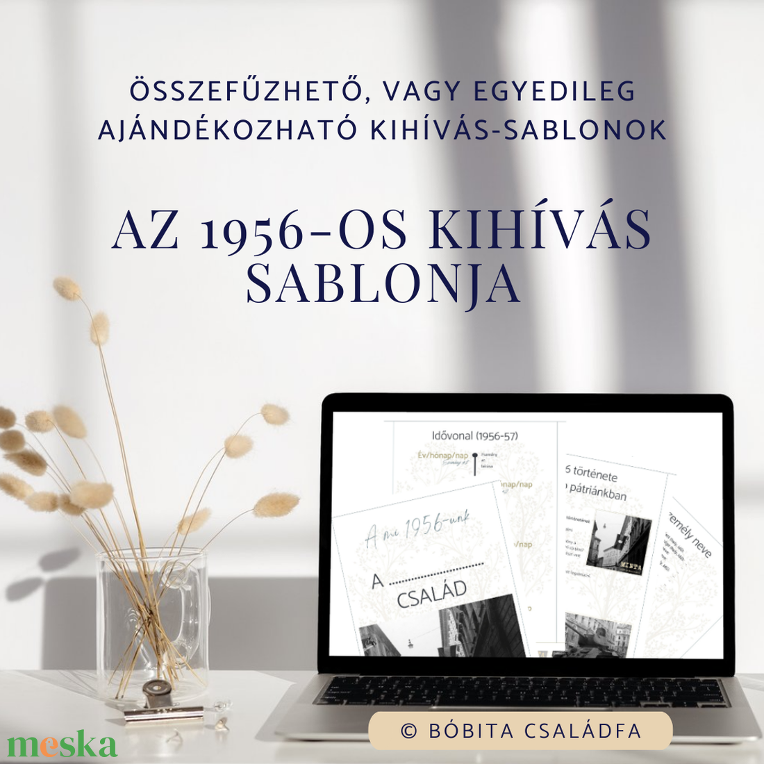 1956-os ősink - családfa összeállítás sablon - művészet - grafika & illusztráció - digitális - Meska.hu