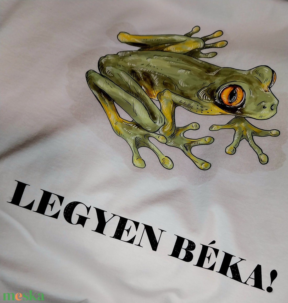 Vászontáska Legyen BÉKA grafikával - táska & tok - bevásárlás & shopper táska - shopper, textiltáska, szatyor - Meska.hu