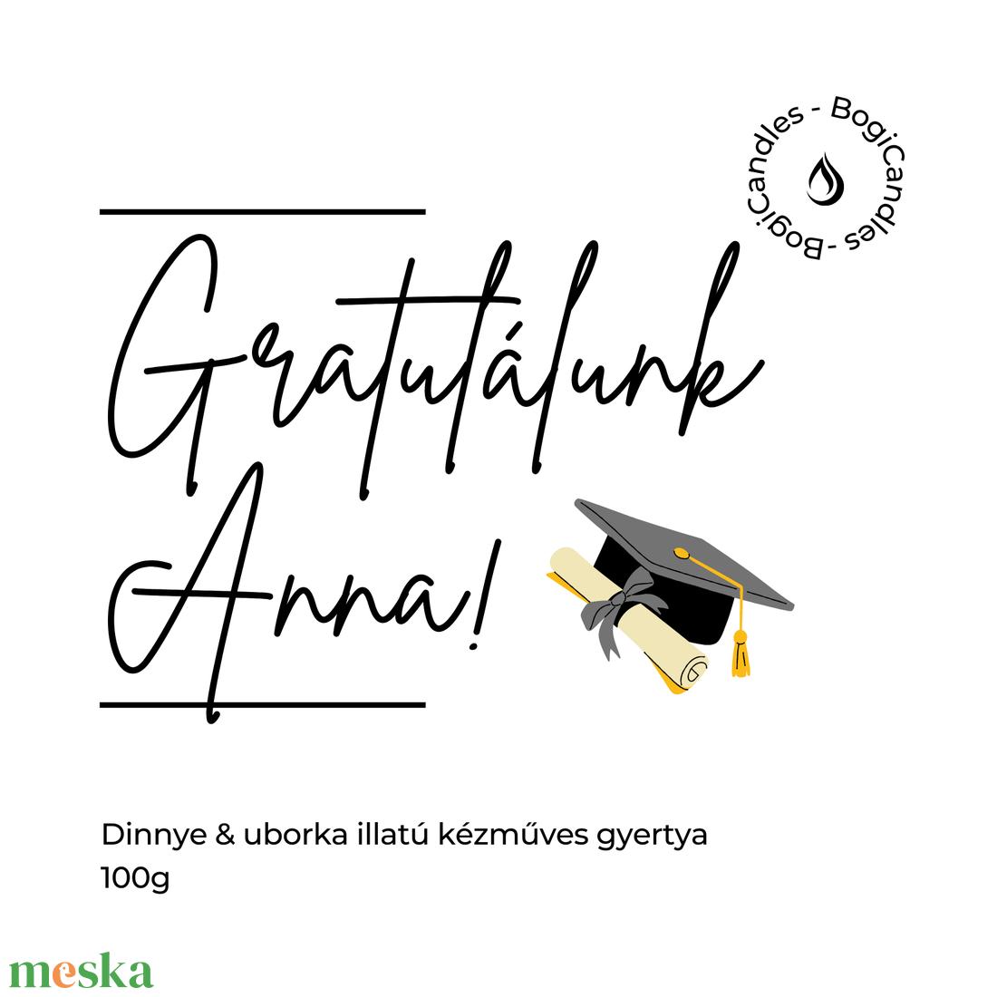 Egyedi Diplomaosztó Ajándék Gyertya 120g, Emlék dilpomaosztóra - otthon & életmód - gyertya, illat, aroma - gyertya - Meska.hu