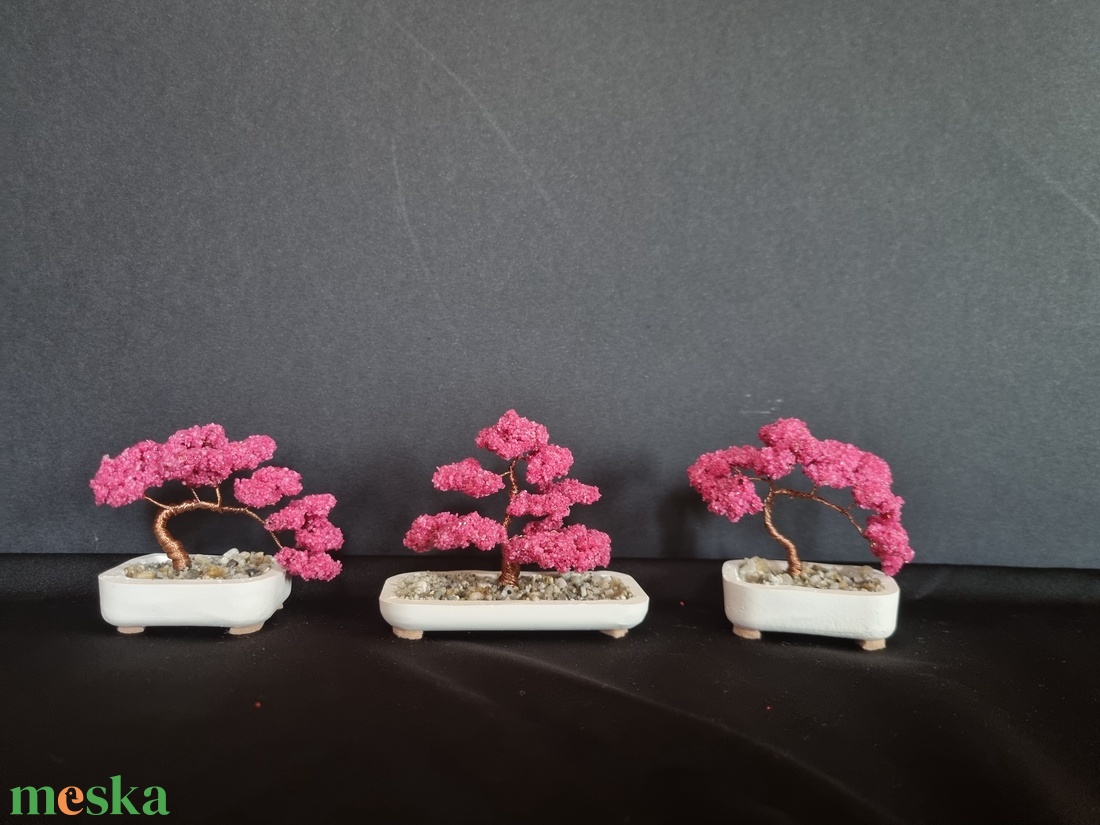 Mini bonsai fák 3db - otthon & életmód - dekoráció - asztal és polc dekoráció - bonsai - Meska.hu