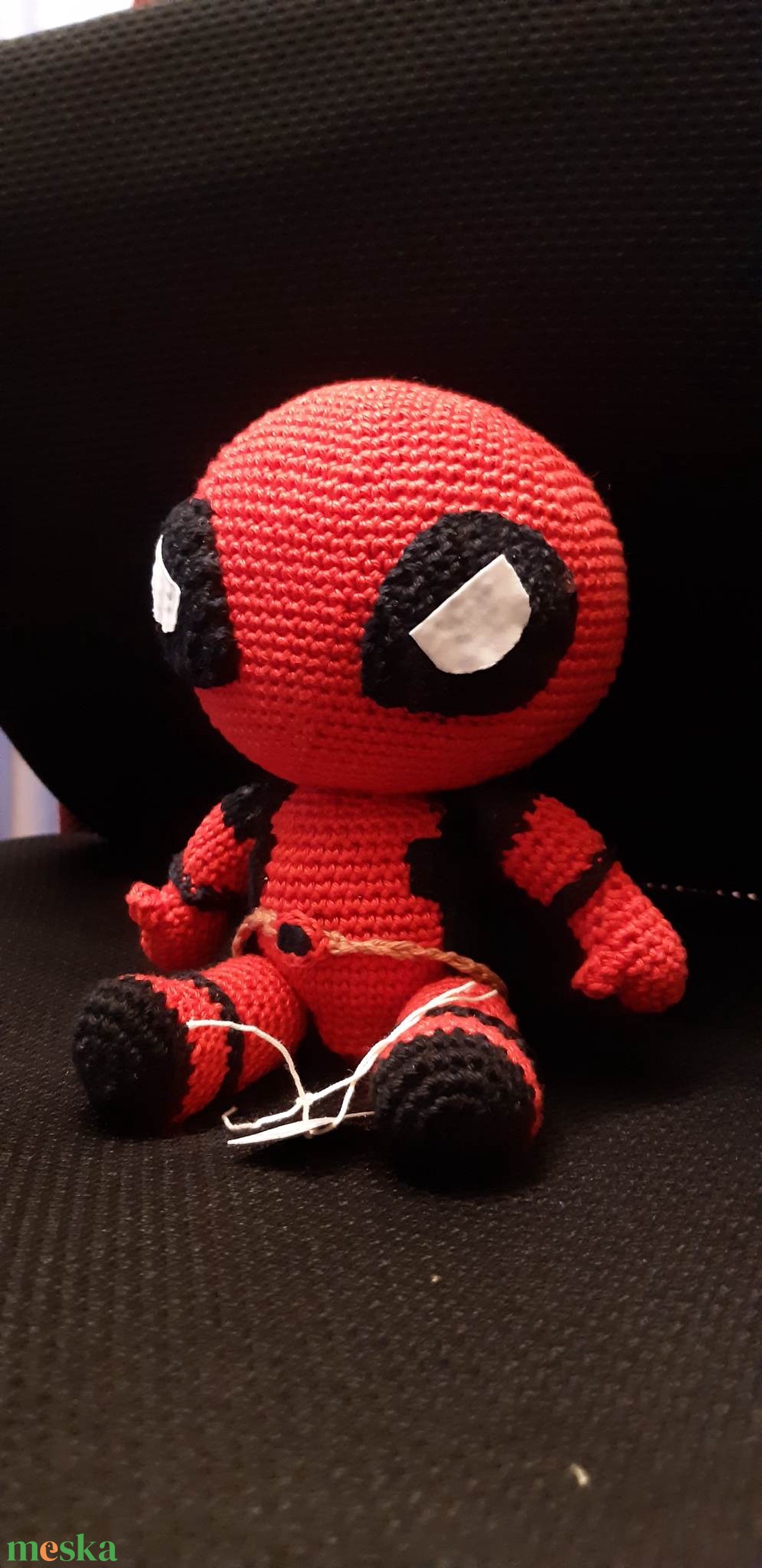 Szuperhős,Dead-pool amigurumi - játék & sport - baba & babaház - baba - Meska.hu