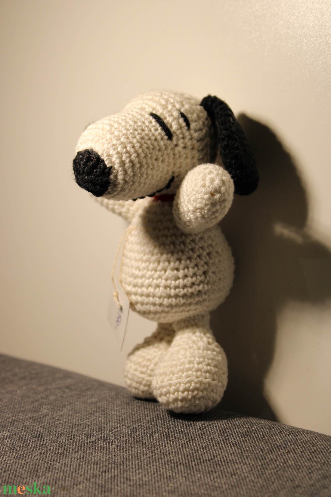 Snoopy amigurumi figura - játék & sport - plüssállat & játékfigura - kutya - Meska.hu