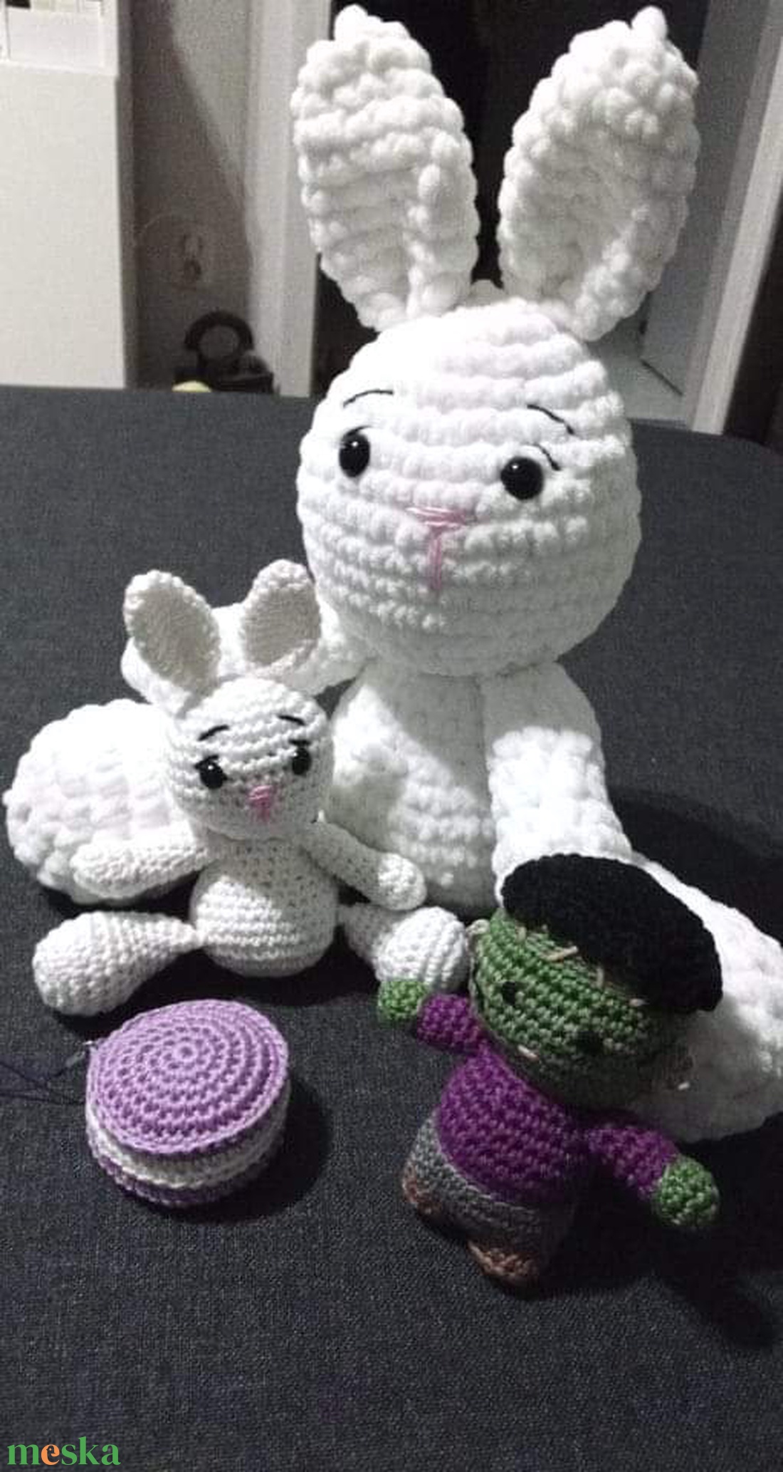 Nyuszi amigurumi figura - játék & sport - plüssállat & játékfigura - nyuszi - Meska.hu