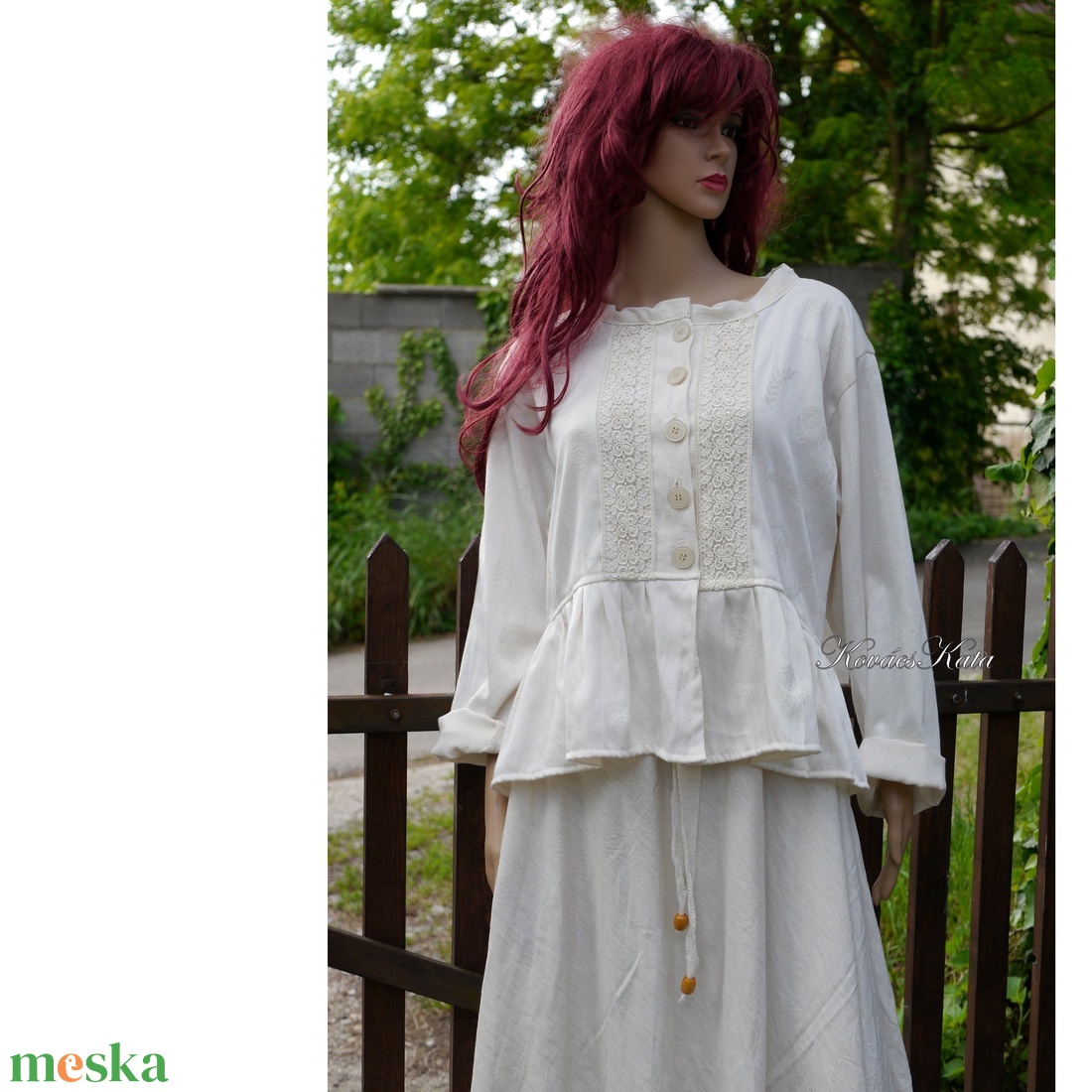 KORNÉLIA - babydoll design kabátka - ruha & divat - női ruha - kabát - Meska.hu