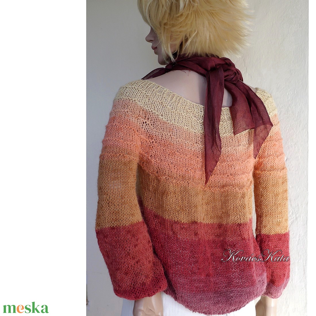 MOHAIR DREAM / ősz - kézzel kötött finom mohair pulóver  - ruha & divat - női ruha - pulóver - Meska.hu