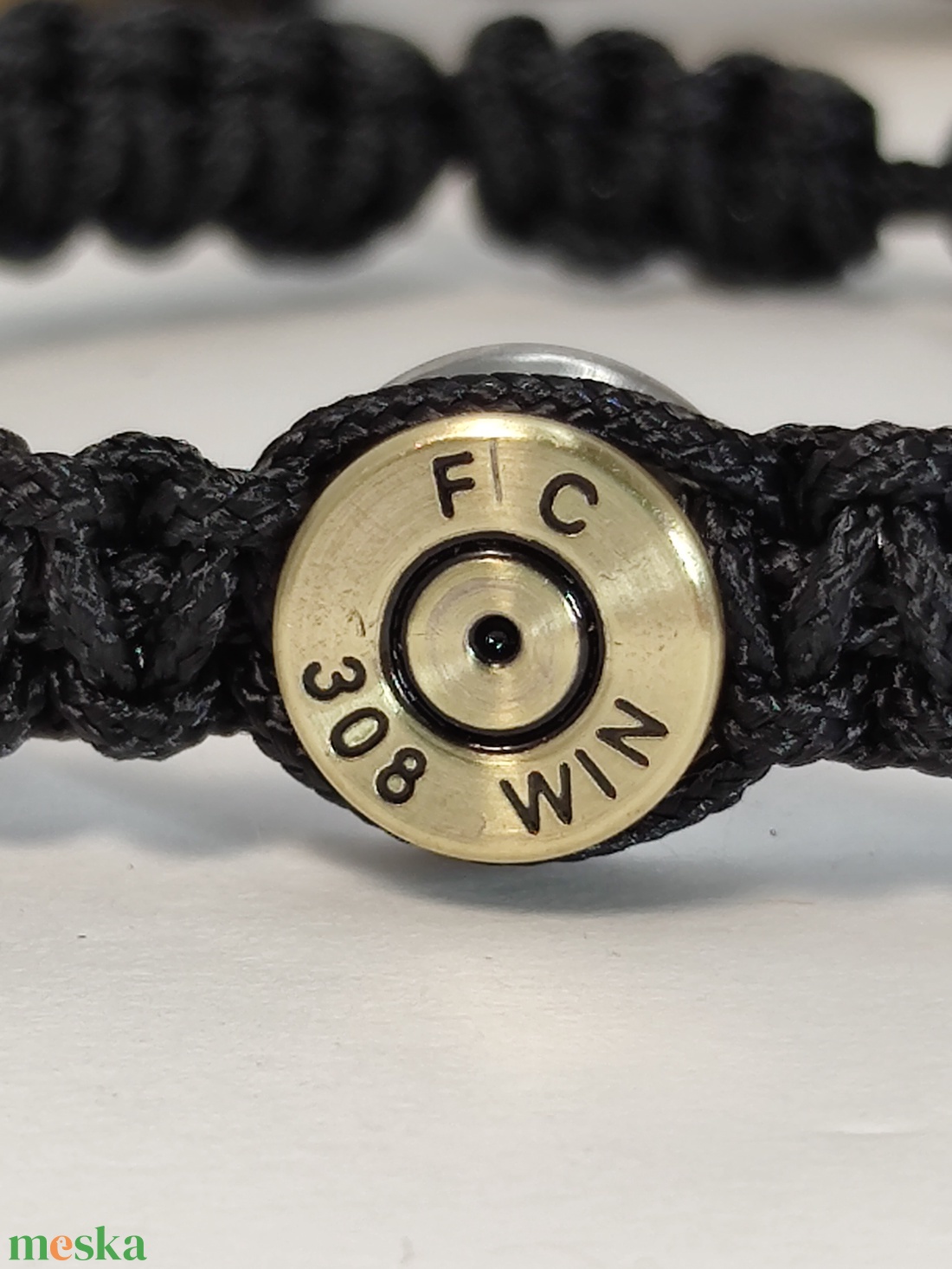 .308 Win 1-Lövetű Töltény paracord, férfi karkötő - ékszer - karkötő - fonott karkötő - Meska.hu