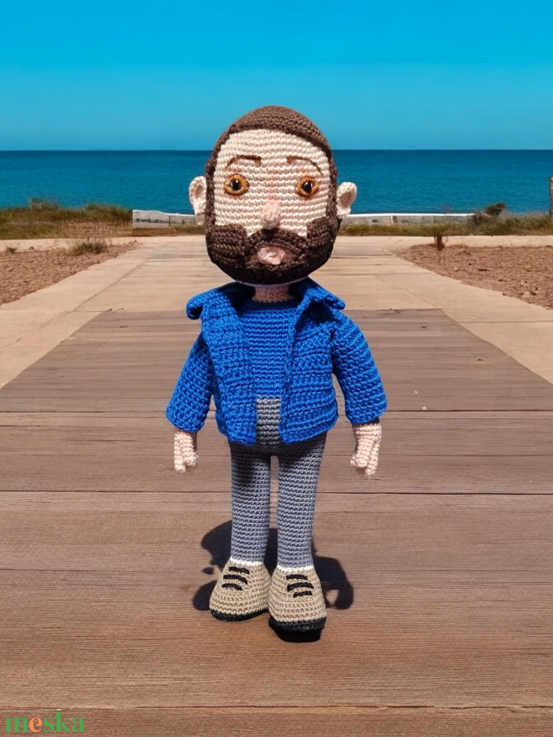 Amigurumi technikával horgolt Hasonmás figura: Bud Spencer  - játék & sport - plüssállat & játékfigura - ember - Meska.hu