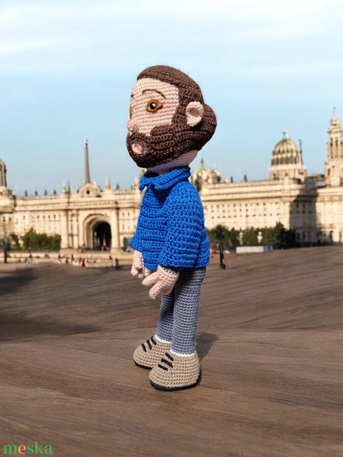 Amigurumi technikával horgolt Hasonmás figura: Bud Spencer  - játék & sport - plüssállat & játékfigura - ember - Meska.hu