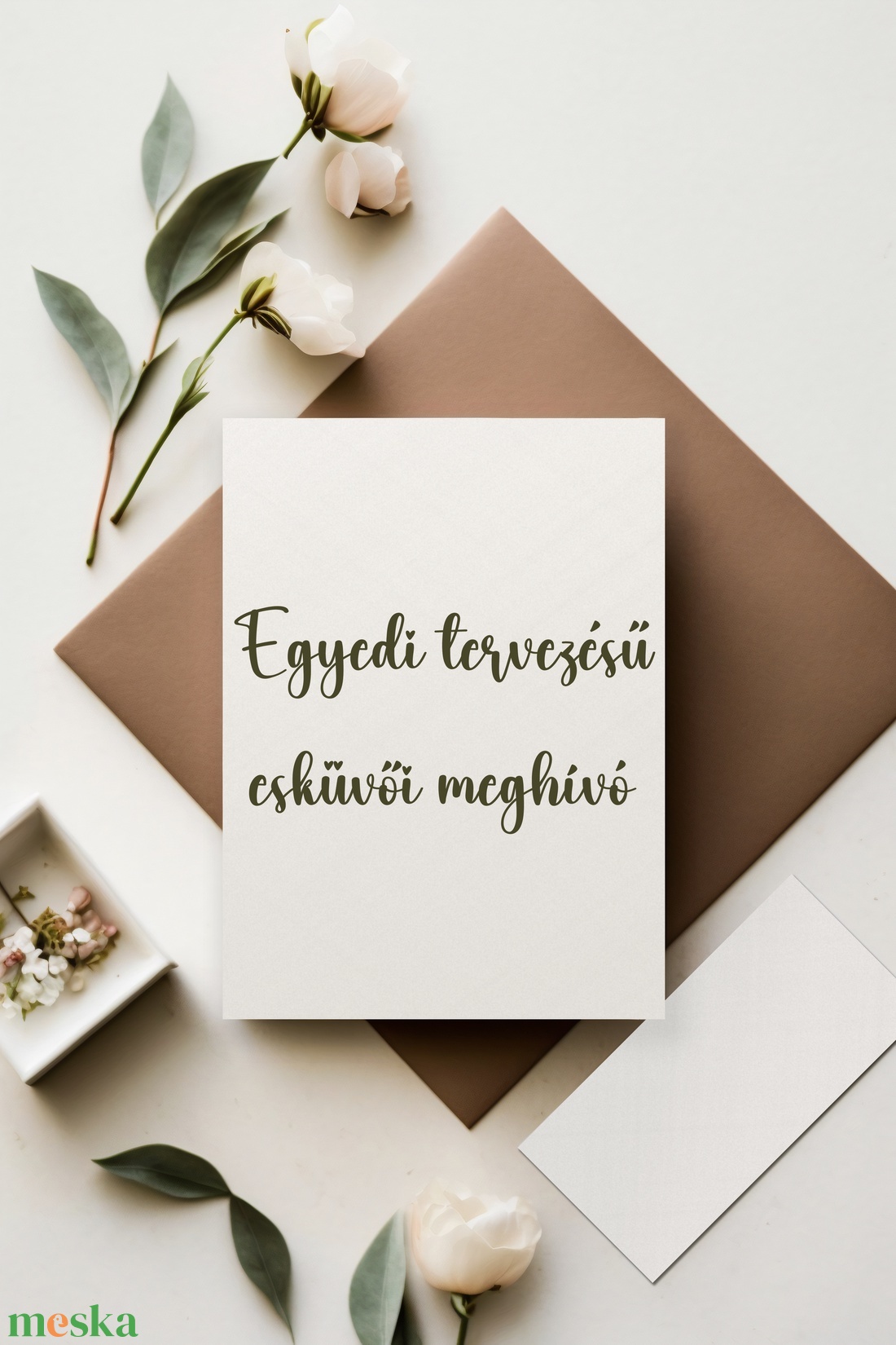 Egyedi tervezésű meghívó (E0) - esküvő - meghívó & kártya - meghívó - Meska.hu