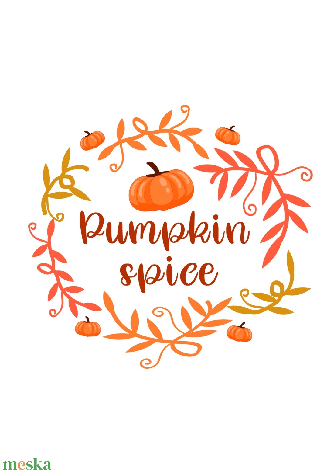 Pumpkin spice falikép - otthon & életmód - dekoráció - kép & falikép - üvegkép - Meska.hu