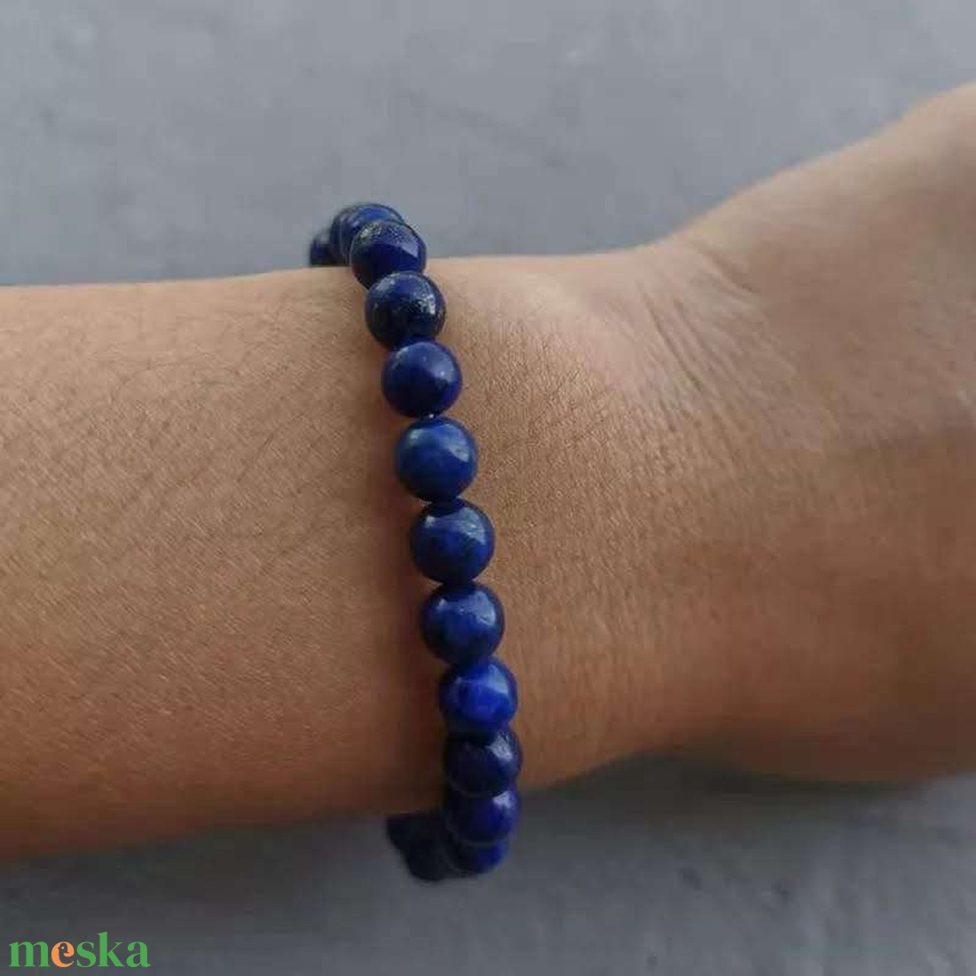 Belső igazság - lapis lazuli karkötő 8 mm - ékszer - karkötő - gyöngyös karkötő - Meska.hu