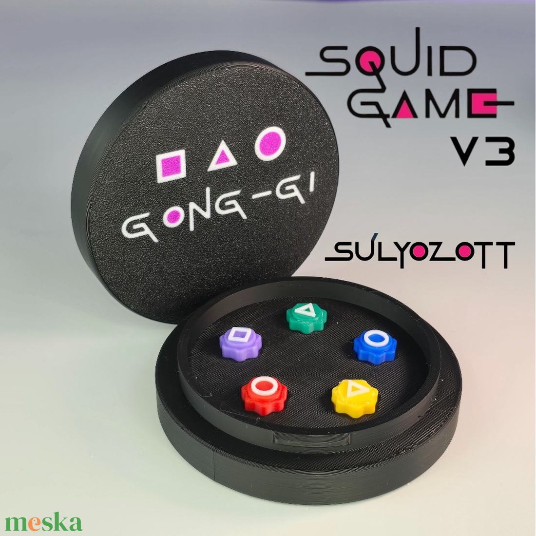 Súlyozott Gong-gi - Squid Game inspirálta dél-koreai játék - játék & sport - mozgásfejlesztő játékok - Meska.hu